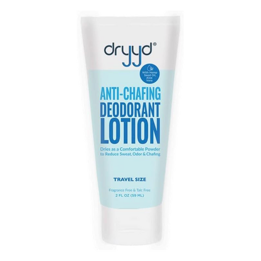 DRYYD® Travel Size 2oz Deodorant Chafing Lotion Powder For Men Women