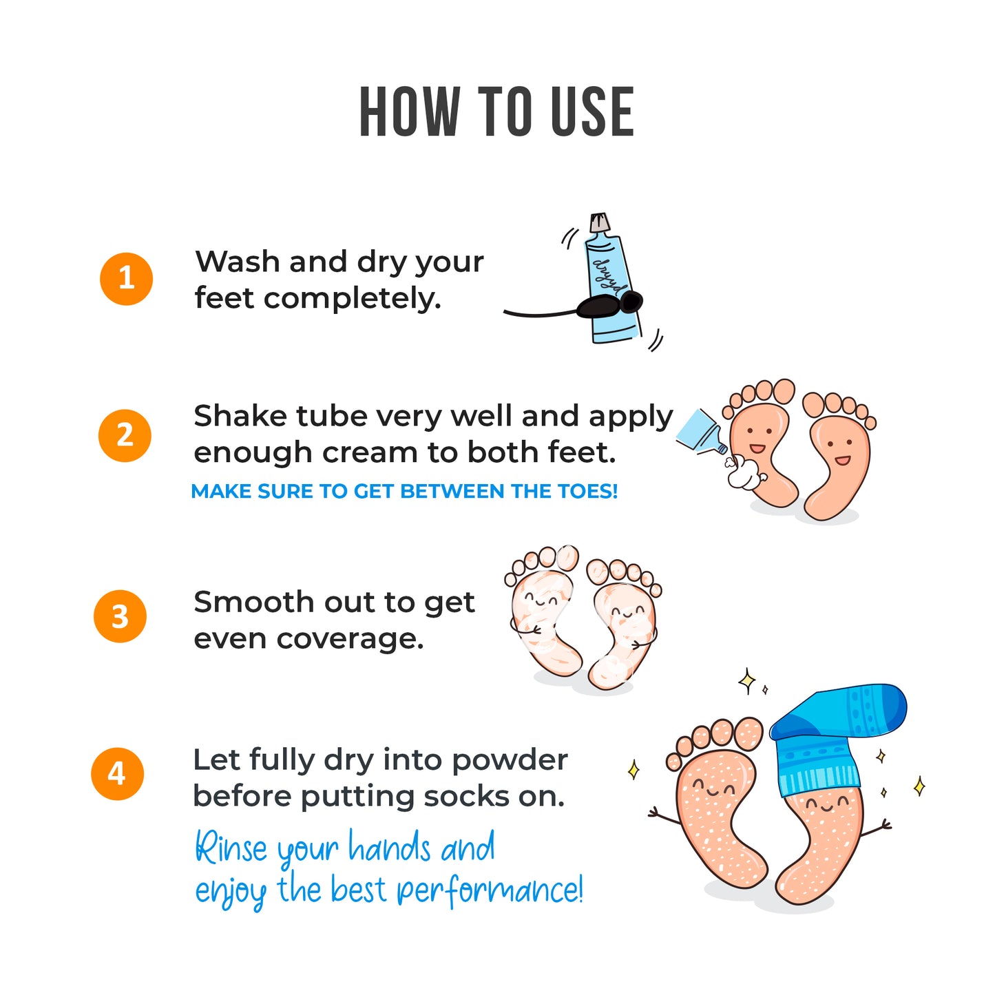 DRYYD® Foot Cream Antiperspirant