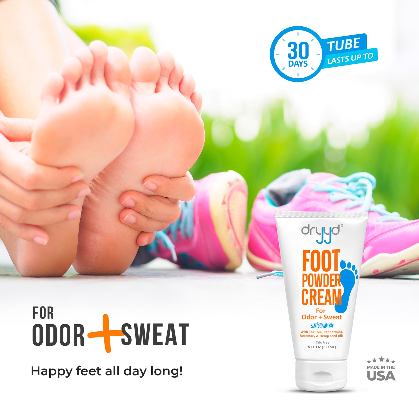 DRYYD® Foot Cream Antiperspirant